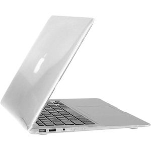 MacBook Air 13.3 inch 3 in 1 Kristal patroon Hardshell ENKAY behuizing met ultra-dun TPU toetsenbord Cover en afsluitende poort pluggen Wit