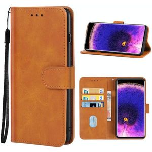 Lederen telefooncase voor Oppo Zoek X5 Pro (Brown)