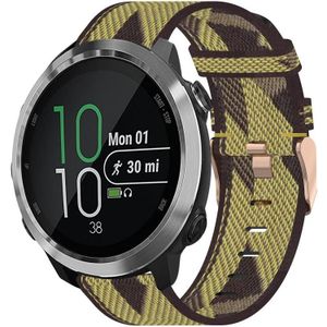 Voor Garmin Forerunner 645 Muziek 20 mm Nylon Woven Watch Band