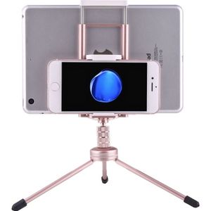 Multifunctionele aluminiumlegering Tripod Mount houder staan  voor iPad  iPhone  Samsung  Lenovo  Sony en andere Smartphones &amp; tabletten &amp; digitale Cameras(Rose Gold)