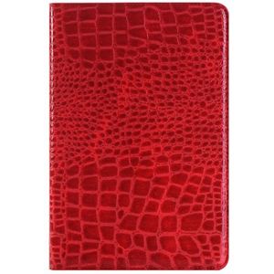 krokodil structuur horizontaal Flip lederen hoesje met houder &amp; opbergruimte voor pinpassen &amp; portemonnee voor iPad Pro 12.9 inch(rood)