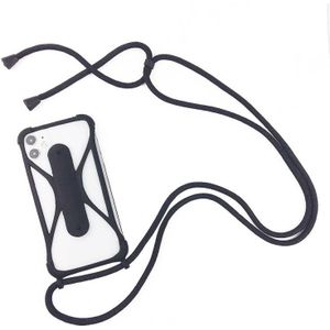 Universele mobiele telefoon siliconen lanyard riem geval met afneembare nekband