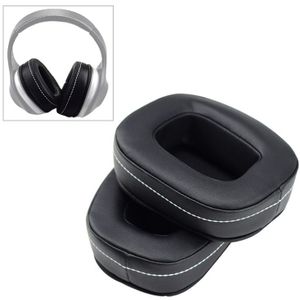 2 PCS Voor DENON AH-D600 D7100 Soft Sponge Earphone Protective Cover Earmuffs (Zwart Wit)