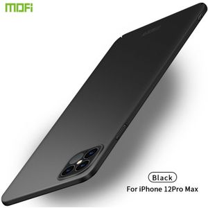 Voor iPhone 12 Pro Max 6.7 MOFI Frosted PC Ultra-thin Hard Case(Zwart)