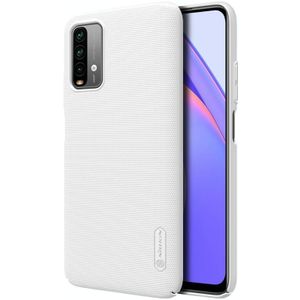 Voor Xiaomi Redmi Note 9 4G (CN-versie) NILLKIN Frosted Concave-convex Texture PC Protective Case(Wit)