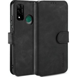 Voor Huawei P Smart 2020 DG. MING Retro Oil Side Horizontale Flip Case (Zwart)