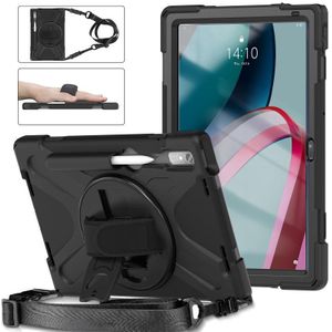 Voor Lenovo Pad Pro 11.2 2022 TB-138FC/132FU Siliconen + PC Beschermende Tablet Case (Zwart)