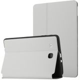 Voor Samsung Galaxy Tab E 9.6 T560 / T561 / T565 / T567V Dual-vouwen Horizontale Flip Tablet Leren Case met Houder