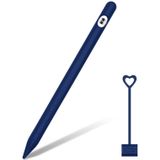 Geschikt voor Apple Pencil1 Generation StylusTouch pen silicone beschermkap pendop (marineblauw)