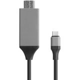 USB-C / Type-C 3.1 naar HDMI Converter Adapter Kabel  voor Samsung Galaxy S8 &amp; S8 PLUS / LG G6 / Huawei P10 &amp; P10 Plus / Xiaomi Mi6 &amp; Max 2 nl andere Smartphones  Lengte: 2m(zwart)