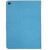 Voor iPad Air 2 ingedrukt bloemen vlinder patroon horizontale Flip PU lederen draagtas met magnetische Buckle &amp; houder &amp; Card Slots &amp; Wallet(Blue)