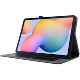 Voor Samsung Galaxy Tab S7 T870 2-opvouwbare business horizontale flip pu lederen hoes met kaartslots &amp; houder(zwart)