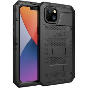 For iPhone 14 Plus Shockproof Waterproof Dustproof Metal + Silicone Phone Case(Black)