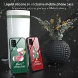 Voor Samsung Galaxy A51 4G Kerst Glas Telefoon Case (Santa Claus)