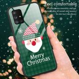 Voor Samsung Galaxy A51 4G Kerst Glas Telefoon Case (Santa Claus)
