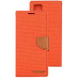 GOOSPERY CANVAS DIARY For Galaxy S20 Ultra Canvas Texture Horizontal Flip PU Leather Case  with Holder &amp; Card Slots &amp; Wallet(Orange)