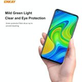 ForRedmi 10X 4G / Redmi Note 9 ENKAY Hat-Prince 0.26mm 9H 6D Curved Full Screen Eye Protection Green Film Tempered Glass Protector