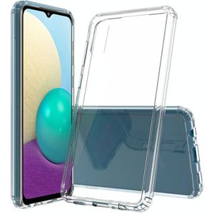 Voor Samsung Galaxy A02 Schokbestendige Krasvaste TPU + Acryl Beschermhoes (Transparant)