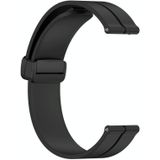 Voor Xiaomi MI Watch S1 Pro 22mm Effen kleur magnetische sluiting siliconen horlogeband