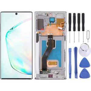 Originele Lcd-scherm en Digitizer Volledige Montage Met Frame voor Samsung Galaxy Note10+/Note10+ 5G SM-N976/N975 (Grijs)