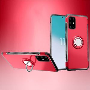 Voor Galaxy S20 Plus magnetische 360 graden rotatie ring armor beschermhoes (rood)