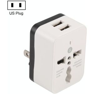 WN-2018 Dual USB Travel Charger Power Adapter Socket  US Plug