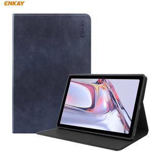 ENKAY ENK-8027 Texture Cow PU Leather + TPU Smart Case voor Samsung Galaxy Tab A7 10.4 2020 T500 / T505 (Donkerblauw)