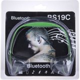 BS19C leven waterdichte Stereo draadloze sport Bluetooth In-ear Headphone Headset met Micro SD kaart sleuf &amp; handsfree  voor slimme telefoons &amp; iPad of andere Bluetooth Audio Devices(Green)