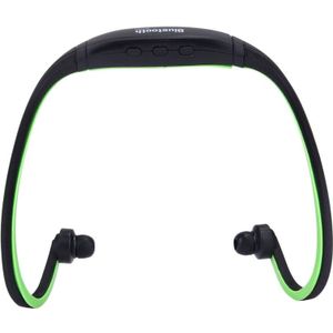 BS19C leven waterdichte Stereo draadloze sport Bluetooth In-ear Headphone Headset met Micro SD kaart sleuf &amp; handsfree  voor slimme telefoons &amp; iPad of andere Bluetooth Audio Devices(Green)