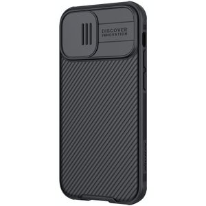 Voor iPhone 12 NILLKIN Black Mirror Pro Series Camshield Volledige dekking Stofdichte krasbestendige telefoonhoes (Zwart)