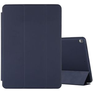 Voor iPad Air 3 10 5 inch horizontale flip smart leather case met drie opvouwbare houder (Navy Blue)