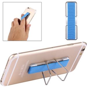 2 in 1 verstelbare universele Mini zelfklevende houder standaard + Slim vinger Grip  grootte: 7.3 x 2.2 x 0.3 cm  voor iPhone  Galaxy  Huawei  Xiaomi  LG  HTC en Tablets(Blue)