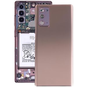 Batterij achterkant met camera lens cover voor Samsung Galaxy Note20 (rose goud)