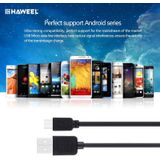 2 PC's HAWEEL 1m High Speed Micro-USB naar USB Data Sync laad Kabel Kits  Voor Samsung Galaxy  Huawei  Xiaomi  LG  HTC en andere Smart Phones