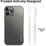 Hat-Prince Enkay Clear TPU Schokbestendig Soft Case Drop Protection Cover + Clear HD Humard Glass Protector Film voor iPhone 13 Pro Max