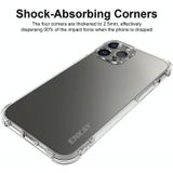 Hat-Prince Enkay Clear TPU Schokbestendig Soft Case Drop Protection Cover + Clear HD Humard Glass Protector Film voor iPhone 13 Pro Max