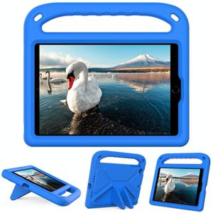 Handle Portable EVA Shockproof Anti Falling Protective Case with Triangle Holder For iPad mini 5 / 4 / 3 / 2 / 1 (Blue)