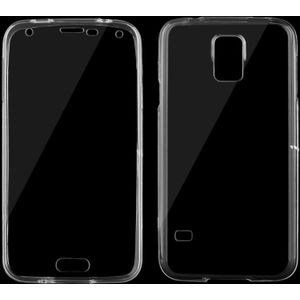 Voor Galaxy S5 / G900 0 75 mm ultra-dunne transparante TPU dubbelzijdige beschermende Case (transparant)