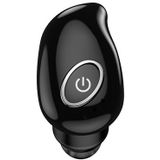 V21 mini Single Ear Stereo Bluetooth V 5.0 draadloze koptelefoon (zwart)