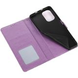 Voor Xiaomi Redmi K40 / K40 PRO / POCO F3 Skin Feel Reliëf Zonnebloem Horizontale Flip Lederen Case Met Houder &amp; Card Slots &amp; Wallet &amp; Lanyard (Purple)