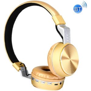 FG-66 Subwoofer Wireless Bluetooth Headset Support TF Card &amp; FM Radio(Golden)