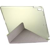 Voor iPad Pro 10.5 inch Silk structuur horizontaal Devoormation Flip lederen hoesje met 4-vouw houder &amp; slaap / wekker(groen)