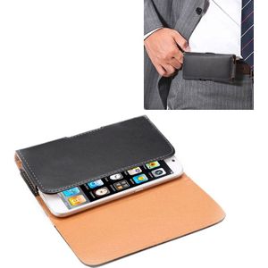 Crazy Horse textuur verticaal flip lederen hoes / taille tas met terug Splint voor iPhone 4G