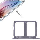 2 SIM-kaart lade voor Galaxy S6 (grijs)