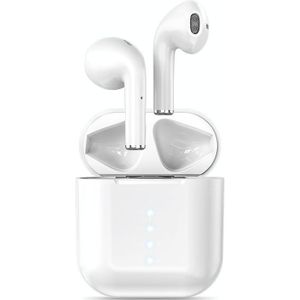 M2 Smart Noise Reduction Touch Bluetooth-oortelefoon met oplaaddoos &amp; batterij-indicator  ondersteunt automatisch koppelen &amp; Siri en bellen (wit)