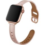 Dames Starry Sky Style Lederen Vervanging Strap Horlogeband voor Apple Watch Series 6 &amp; SE &amp; 5 &amp; 4 44mm / 3 &amp; 2 &amp; 1 42mm (Pink Sand)