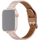 Dames Starry Sky Style Lederen Vervanging Strap Horlogeband voor Apple Watch Series 6 &amp; SE &amp; 5 &amp; 4 44mm / 3 &amp; 2 &amp; 1 42mm (Pink Sand)