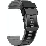 Voor Samsung Galaxy Watch 5 Pro 45mm Plain Weave Tweekleurige siliconen horlogeband