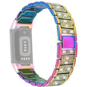 Voor Fitbit Charge 5 Diamond roestvrijstalen vervangingsriem horlogeband