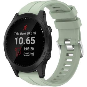 Voor Garmin Forerunner 945 22 mm Solid Color Silicone Watch Band (Light Green)